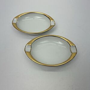 Antique Furstenberg Porcelain Ashtray Germany Tobacco Cigarette Trinket Dish